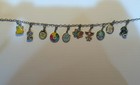 Excellent Vintage Webkinz Necklace 10 Charms Wheel Of Wow   Wishing Well