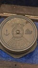 Brass Engraved Ross London Pocket Compass calendar With Box  1956