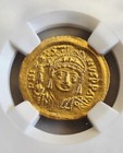 Byzantine Empire Justin Ii Solidus Ngc Ms Ancient Gold Coin