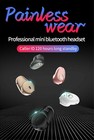 Wireless Bluetooth Earphone Headset Earbud With Mic Hands-free Call For Driver