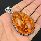 Baltic Amber Gemstone Handmade 925 Sterling Silver Vintage Pendant Jewelry