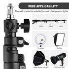 Ring Light Wall Mount Adjustable 45 7  Boom Arm Stand For Photography Lightin   