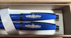 Cross Blue Navy Ballpoint Pen   Mechanical Pencil Set Rare