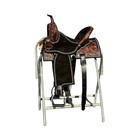 Leather Horse Saddle Western Barrel Racing Equestrian Trail Tack 12-18 Free Ship