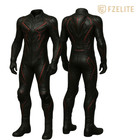 Men   s Black Motorcycle Racing Suit Leather Biker Track Gear Protective One Piece