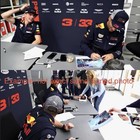 Max Verstappen   Daniel Ricciardo Dual-signed Baku Crash Photo W  Inscriptions