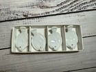 Joyce Chen Porcelain Chopstick Rests With Elegant Fish Pattern - Set Of 4 - New 