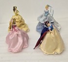  rare  2002 Disney Store Princess Ornament Mini Christmas Tree Topper Lot Of 4