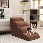 4-tier Ramp Pet Steps High Density Foam Dog Stairs For Older Dogs Cats Small Pet