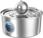 Stainless Steel Pet Water Fountain 108 Oz 3 2l Automatic Cat dog Dispenser Bowl
