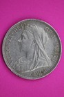 1896 United Kingdom 1 2 Crown Silver Coin Guaranteed Authentic   Genuine 2201