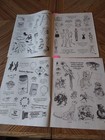 Vtg Rubberstamp Catalogs Lot Of 2 Viva Las Vegas Funny Animals Trees Words Scene