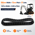 Rubber Tracks With 180 72 37mm Size For Mini Excavator Agt H12  H12  Dm12-c  H15