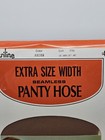 Vintage Barsiline Nylon Hosiery Hose Beige Extra Size Width 1x Hips 35 -40  New