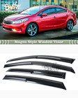 Fits 14-2018 Kia Forte K3 Sedan 3d Wavy Mugen Style Window Visor Rain Guard Vent