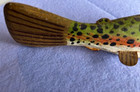 Vintage Hand Carved Wood Fish Decoy For Ice Spear Fishing Antique