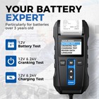 12 24v Automotive Car Battery Tester Charging Cranking Test Analyzer 100-2000cca