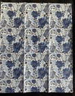 2-blue And White Dense Floral Botanical Guest Napkins