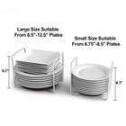 Bamboo Dish Rack  Adjustable Plate   Bowl Holder For Kitchen Countertop