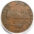 1785 Vermont Landscape Copper Vermonts Rr-2 Pcgs Vf30 Cert  12560874