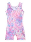 Hoziy Baby Leotards 12-18 Months Gymnastics With Shorts 1-2t  Pink Tie Dye