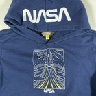 Nasa Space Kids Hoodie Sweatshirt Blue Pullover Youth Size 8-10 Medium