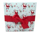 Punch Studio Keepsake Christmas Square Box Joyous Santa 36938 9 75 X9 75 X6 25 