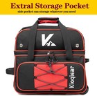 Double Roller 2 Ball Bowling Bag With Separate Shoe Compartment For Bowling