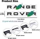 Range Rover Gloss Black Abs Emblem Replacement Badge For Front Hood   Trunk
