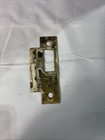 Antique Brass Mortise Door Strike Plate  Vintage Architectural Salvage Hardware