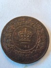 1864  Nova Scotia Canada 1 2 Half Cent Victoria Coin Free Shipping
