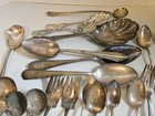 41 Pc Lot Vintage Mixed Silverware Silver Plated Unique Serving Pieces