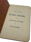 Vtg Monthly Time Book Contractors Employers Workmen Ledger Antique Log Book