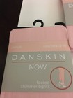 2pk Girl s Size 12-16 Danskin Now  Shimmer Footed Dance Tights Fit 74-110 Pounds