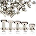 100 Sets Screw Post Metal Chicago Screws Binding Screw Leather Screw Nail Rivet