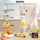 Commercial Vegetable Dicer Potato Fruit Cutter Chopper W  4 Blades   Tray