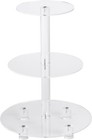 Yestbuy 3 Tier Round Acrylic Cake   Cupcake Tower Stand  6  Between Layers 