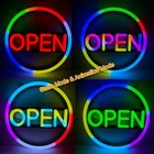 Led Open Sign 16  Large Neon Bright Light For Business Restaurant Bar Store Shop