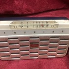 1960 Toshiba 8tm-294 Vintage Small 8 Transistor Portable Am Radio   Leather Case