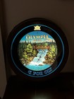Olympia Beer  ask For Oly  Lighted Barrel Bar Sign Breweriana