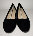 Flats Shoes Faux Suede Slip On Black Size Us Women s Size 9 New