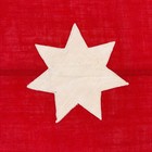 Vintage Wool Jordan Flag Sewn Old Cloth Jordanian Islamic Banner Textile Art
