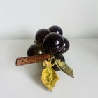 Lucite Vtg Purple Green Grape Cluster 8  Mid Century Modern Retro Boho Decor 60s