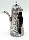 Dominick   Haff  Sterling Chocolate Pot  Chased Floral Shreve Crump Low