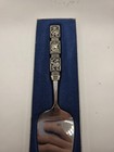 Vintage Tinn-per Norway Viking Pewter Cake Pie Server Shovel Mid Century Boxed