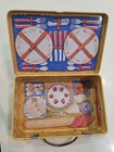 Dana Kubick Mini Tin Picnic Basket Box  4 5x3 
