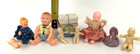 Vintage Dollhouse Miniature Baby Child Family Figures Lot