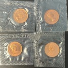 Canada Proof-like One Cent Lot 1963  1964  1965  1966 Uncirculated In Cello