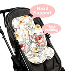 Floral Baby Car Seat Head And Body Support 2-in-1 Reversible Carseat Insert soft