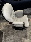 Angel Line Windsor Glider Espresso Gray Cushion Chair Rocker